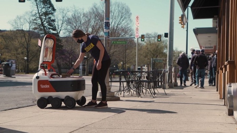 Grubhub partners with Yandex to offer driverless delivery at U.S. college campuses