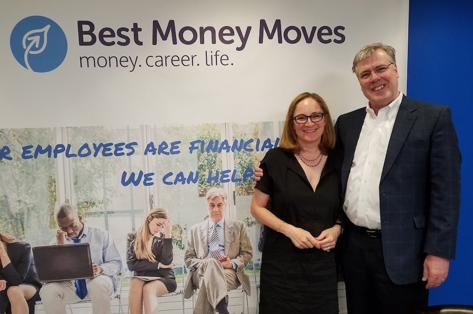 Best Money Moves Chicago co-founders at conference 