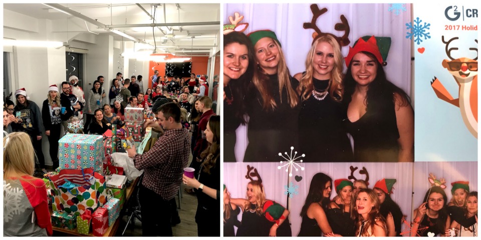 G2 Crowd Chicago team holiday party 2017