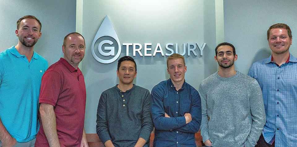 GTreasury sales team in group photo