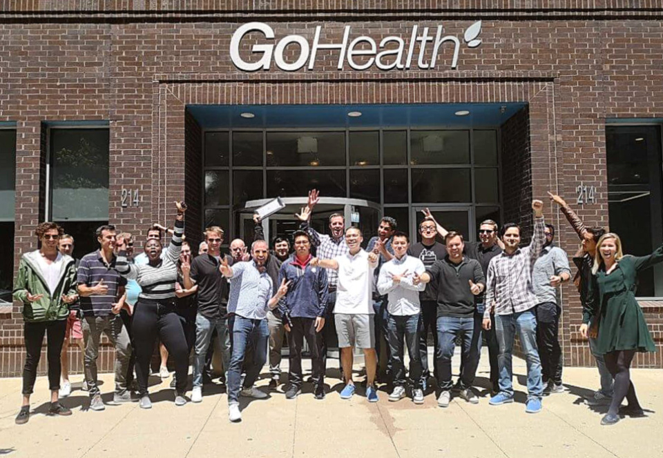 GoHealth team outside their office