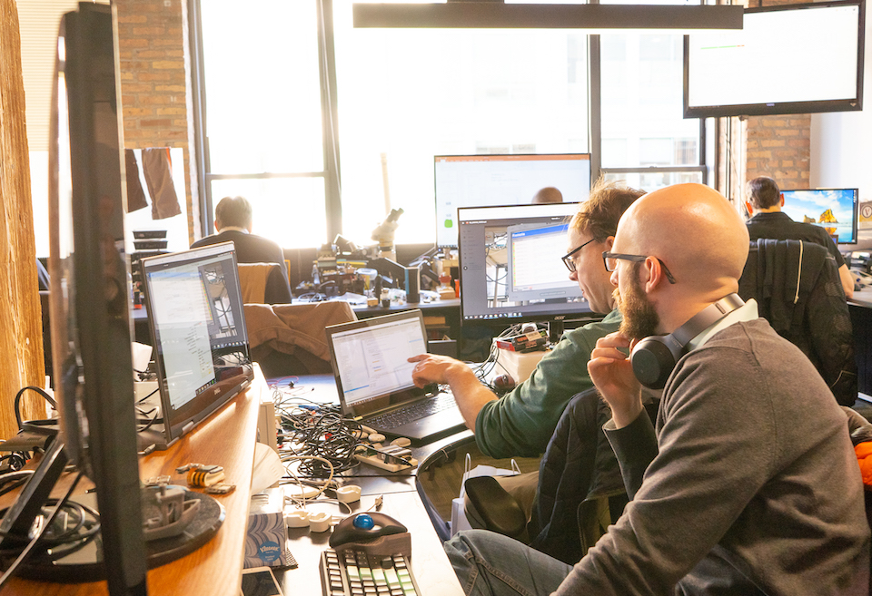 Jiobit staff at work in chicago office