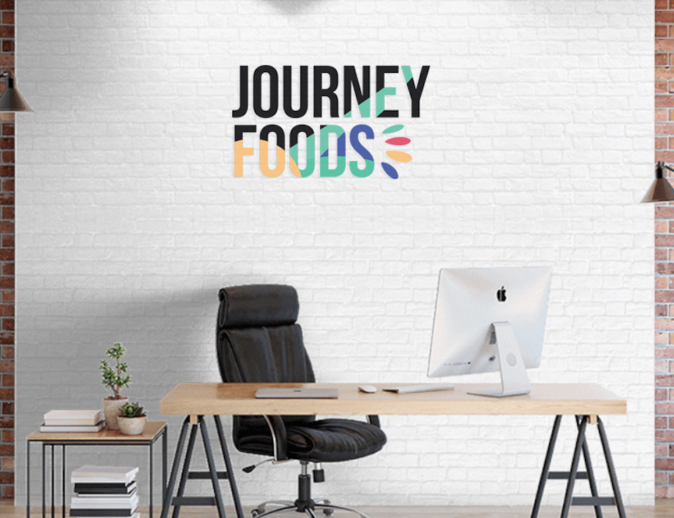 Journey Foods logo in office