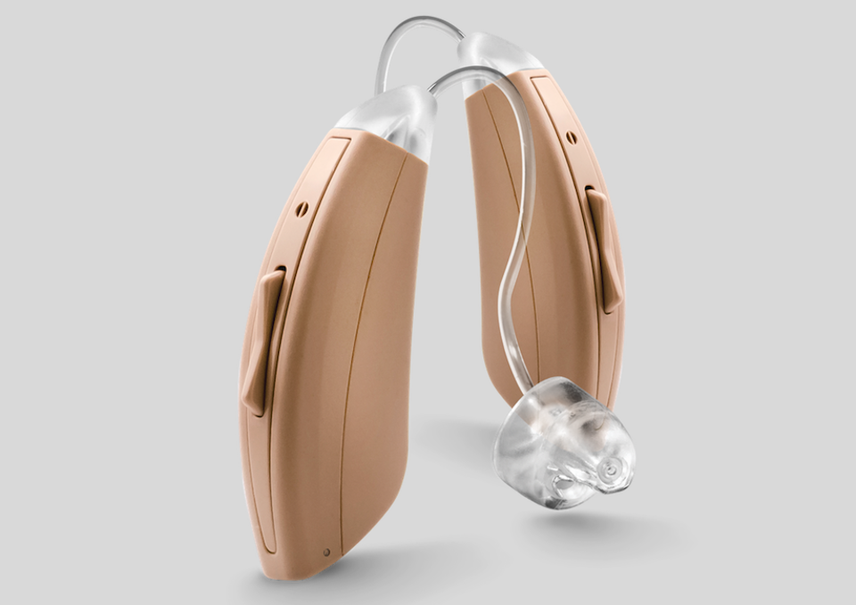 LifeEar hearing aid pictured