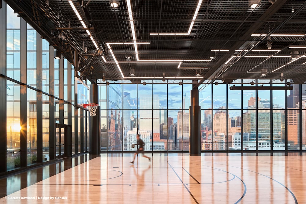 MoLo Solutions office basketball court