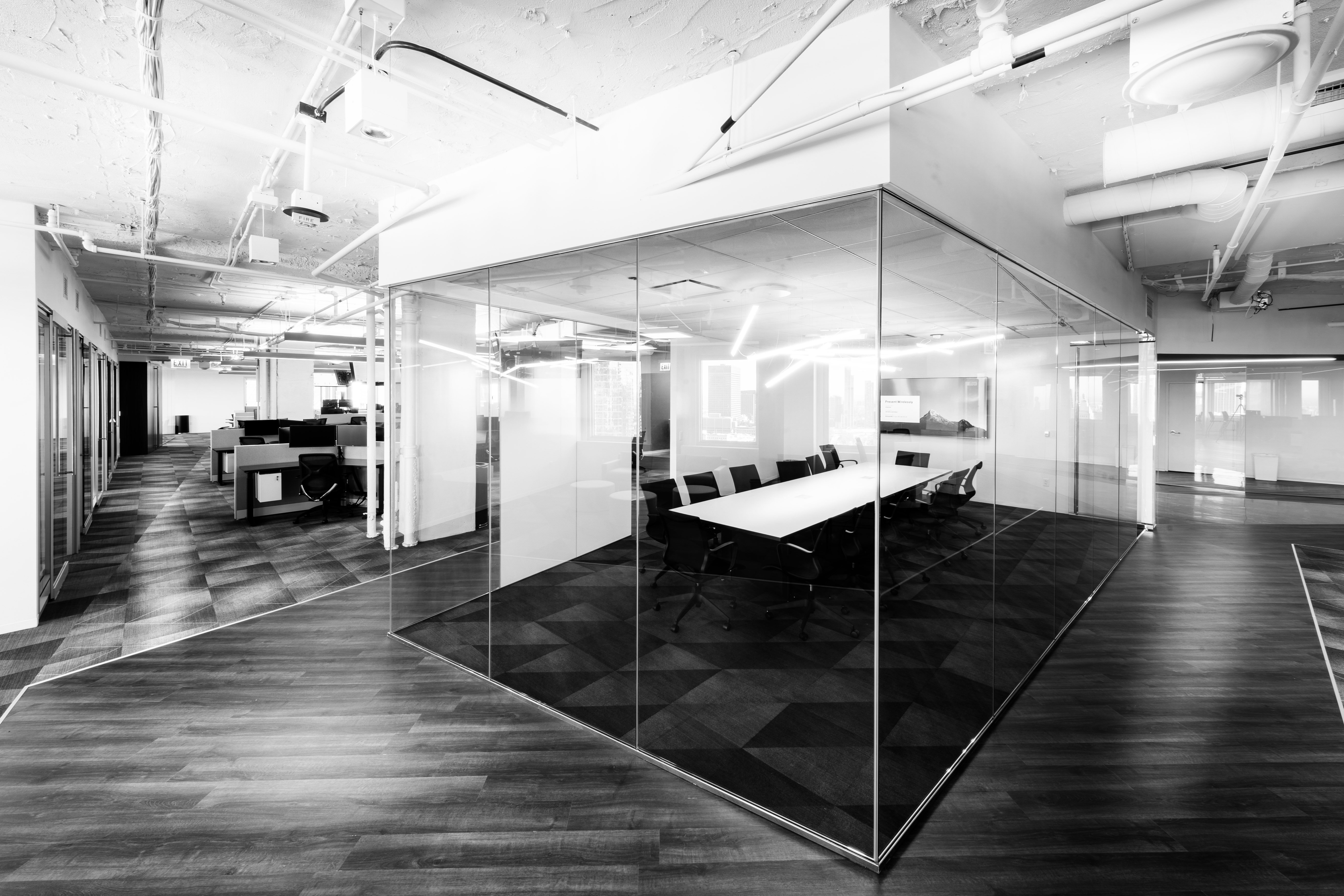 OppFi all-glass meeting rooms