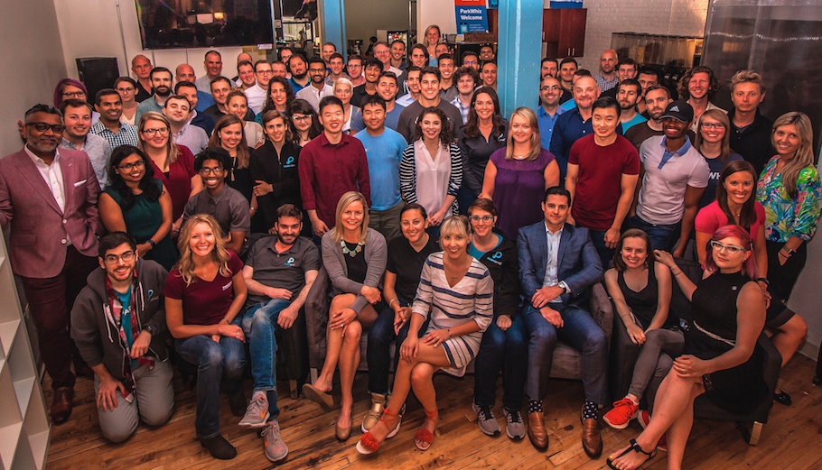 ParkWhiz team photo Chicago parking startup