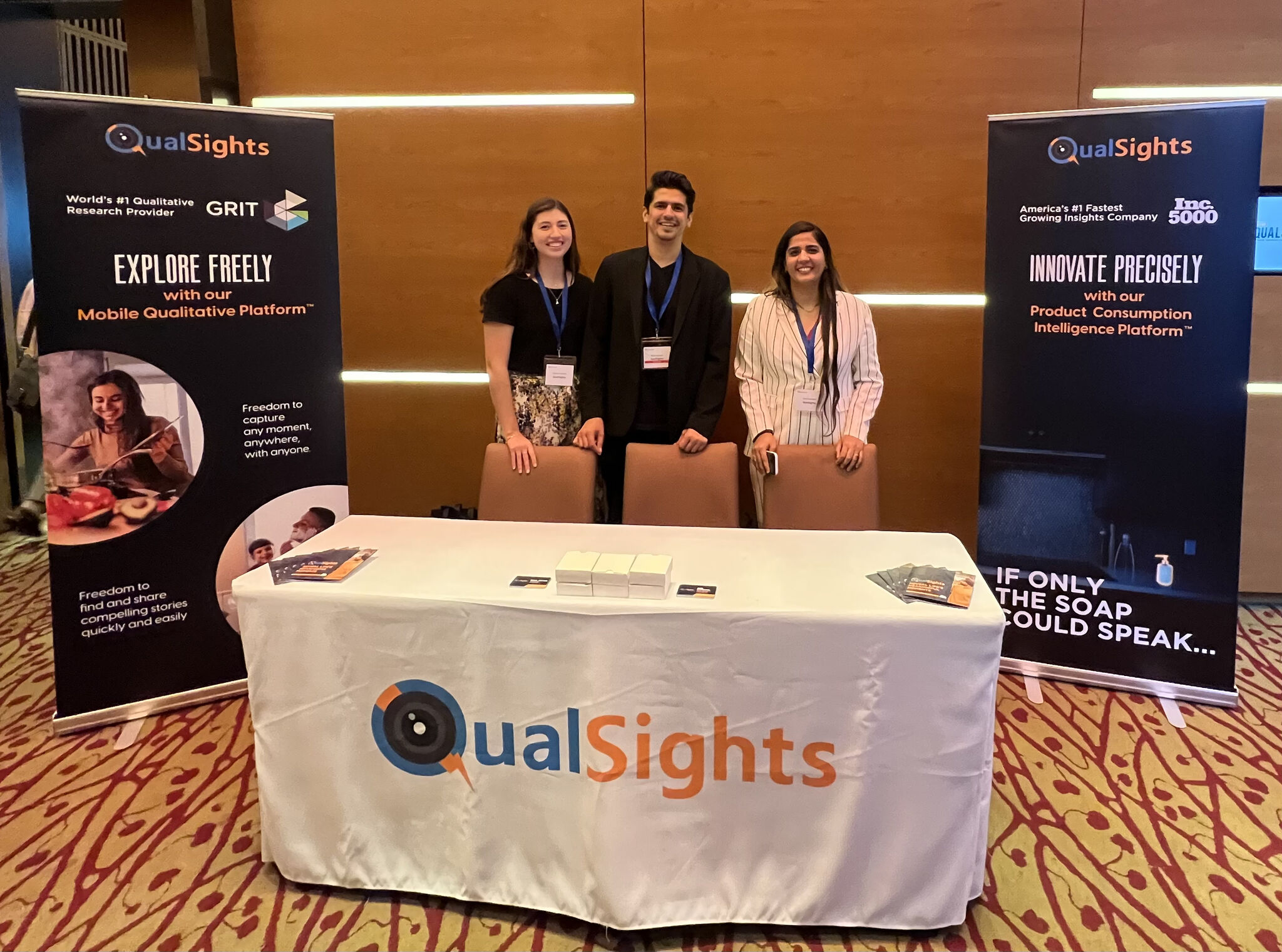 QualSights staff at convention