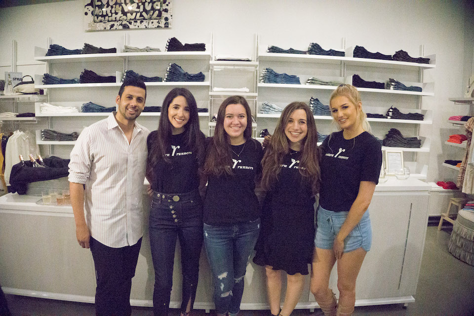 ReturnRunners staff in a clothing store
