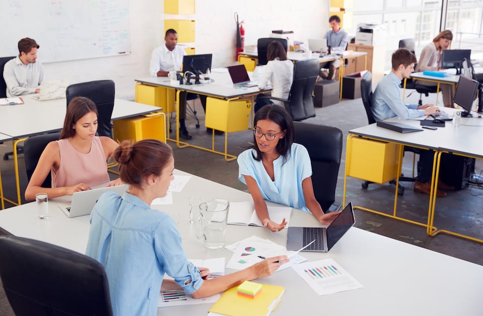 Rightpoint - stock image of women in working in an office