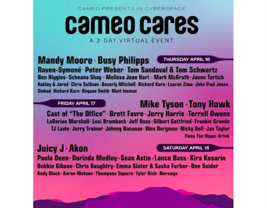 Cameo Cares lineup