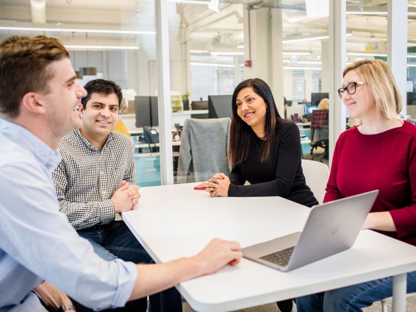 FourKites team in their office