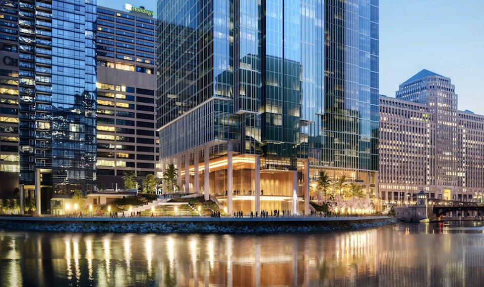Wolf Point South tower rendering