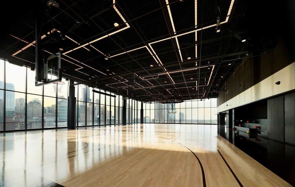 Basketball court at 167 Green Street