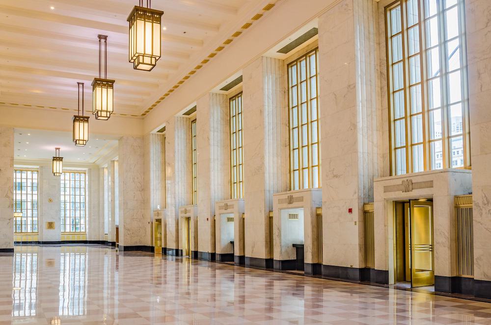 The Old Post Office's lobby