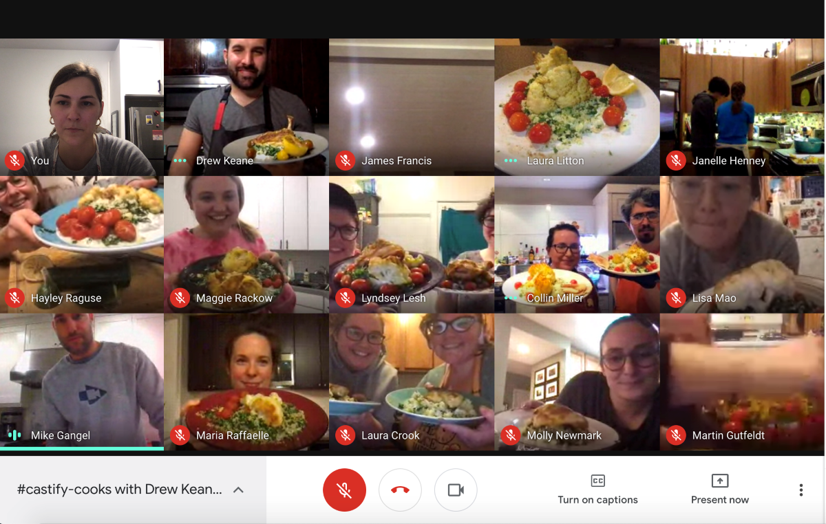 The Screencastify team on a video call