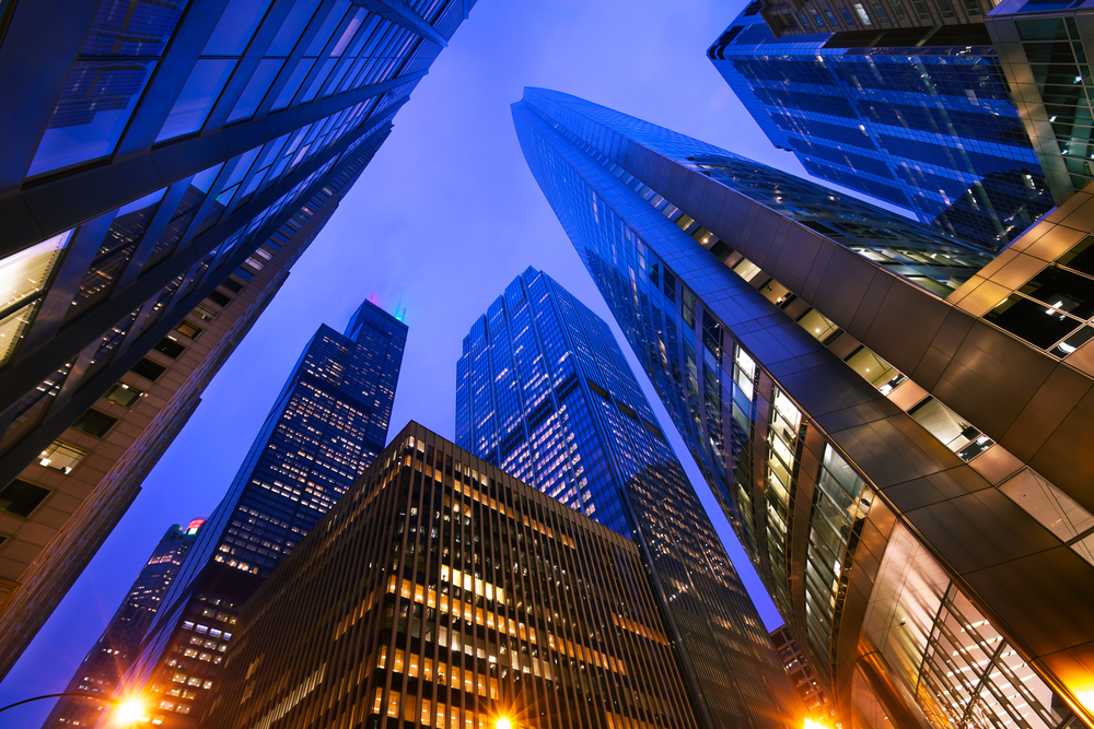 Photo of Chicago skyscrapers.