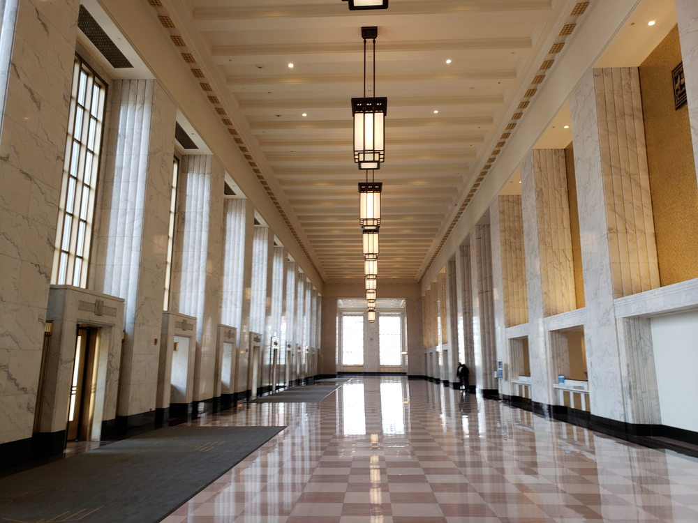 Lobby of the Old Main Post Office in Chicago