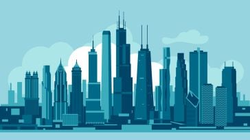 Illustration of the Chicago skyline
