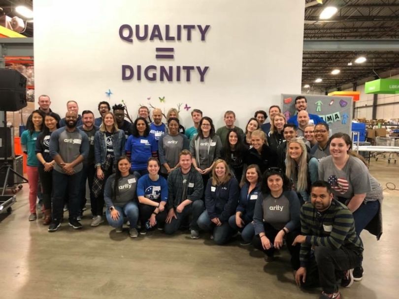 Arity team posing together